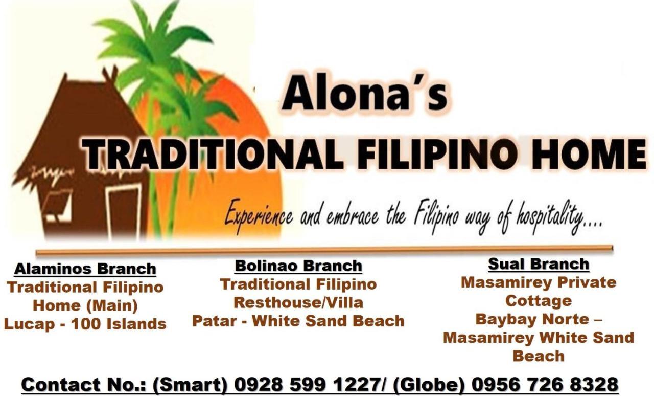Alona'S Traditional Filipino Home Near 100 Islands Wharf Alaminos Bagian luar foto
